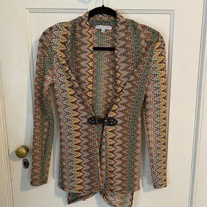 ANNALEE + HOPE Multicolored Chevron Kilim, Light Jacket, Size S, …
